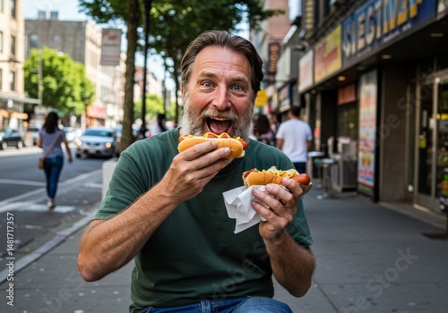 Photo of Bearded Man Enjoyi...