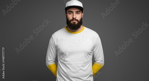 Photo of Bearded Man in Whi...
