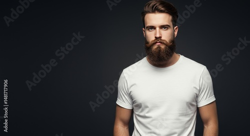 Photo of Bearded Man in Whi...