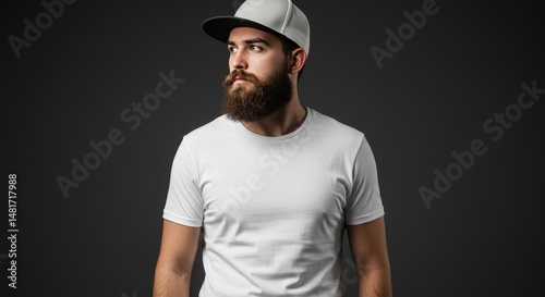 Photo of Bearded Man in Whi...