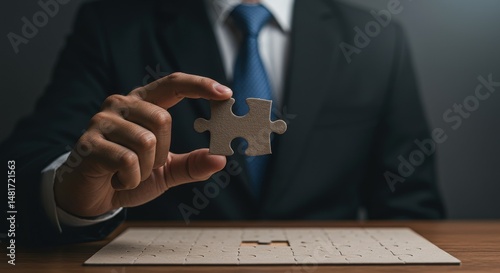 Photo of Businessman Placin...