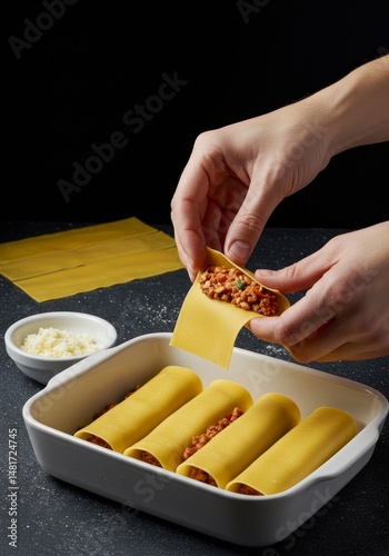 Photo of Chef Filling Canne...