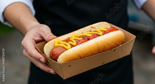 Photo of Chef Holding Hot D...