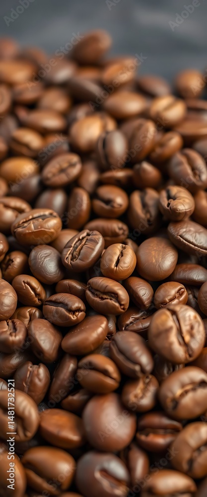 Obraz premium pile of coffee beans sitting on top of each other