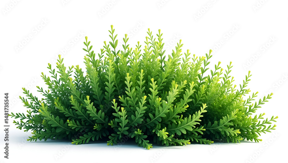 Fototapeta premium A Meticulously Arranged Cluster of Lush Green Shrubs in a Natural Garden Setting