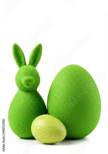 Green Easter Bunny Rabbit a...