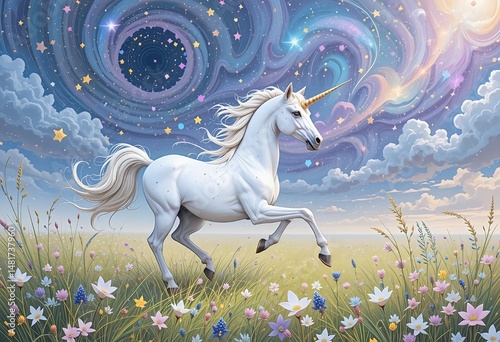 horse in the field