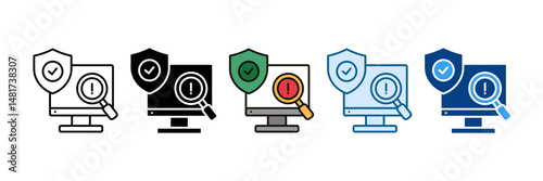 Prevention Icon Set Multiple Style Collection