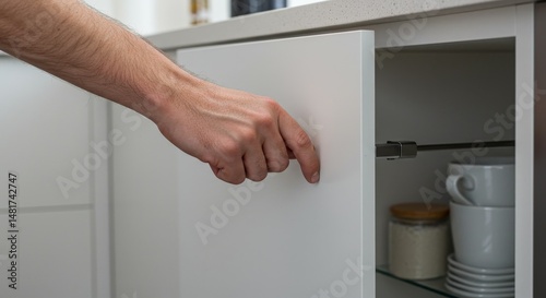 Photo of Hand Opening White...