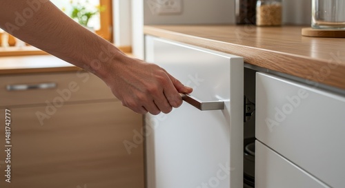 Photo of Hand Opening White...