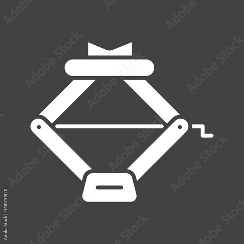 Car Jack icon vector image. Suitable for mobile apps, web apps and print media.
