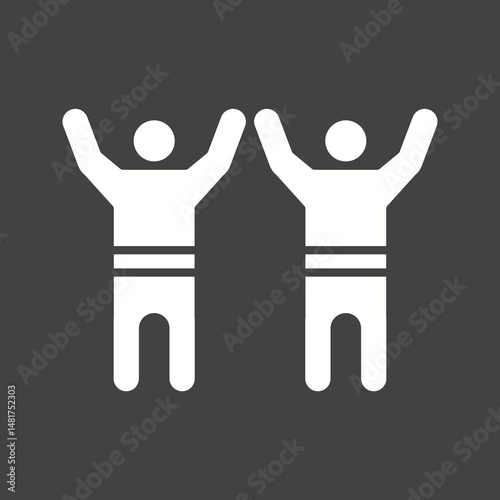 Celebrating icon vector image. Suitable for mobile apps, web apps and print media.