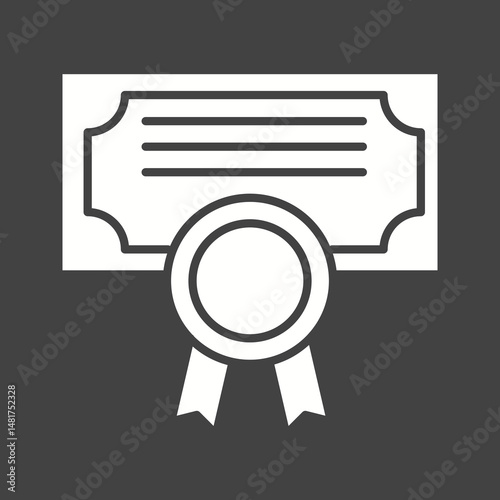 Certification icon vector image. Suitable for mobile apps, web apps and print media.