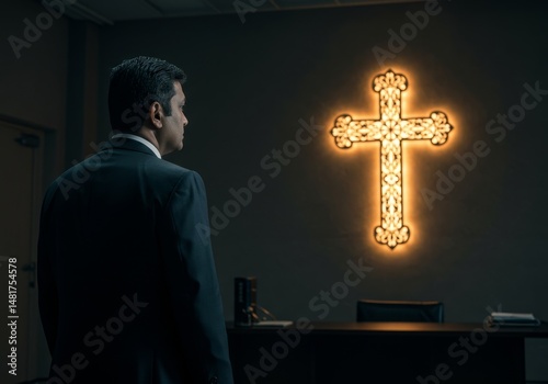 Photo of Man in Suit Contem...