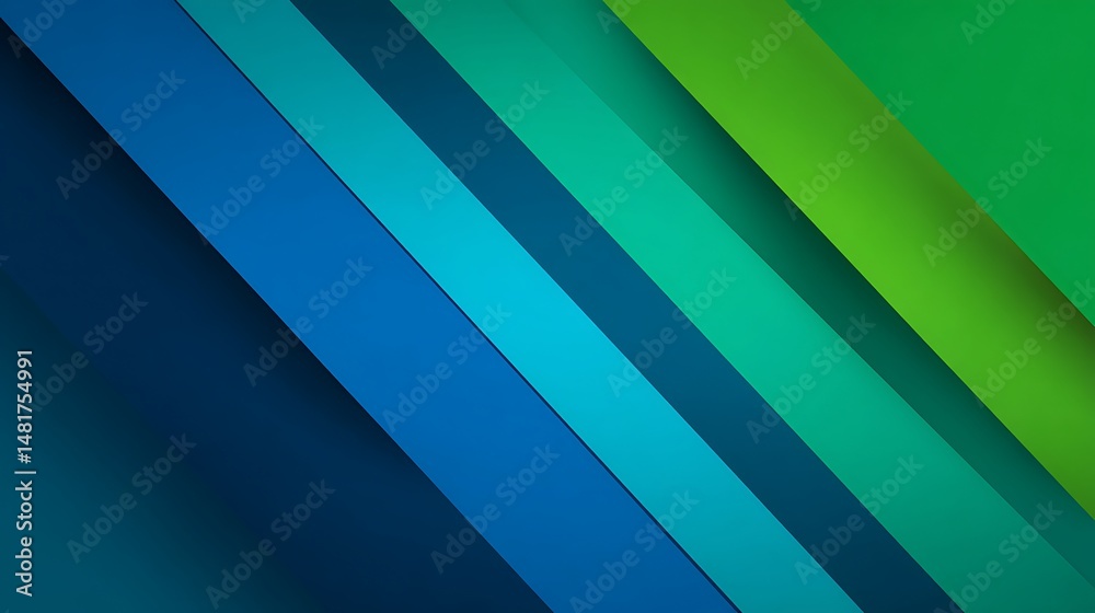 Obraz premium Blue green abstract background with modern minimalism and bold colors.