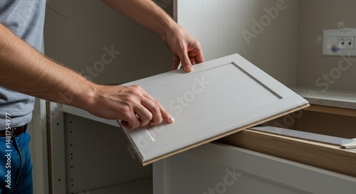 Photo of Man Installing Whi...