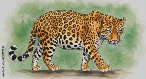 Illustration of Jaguar Walk...