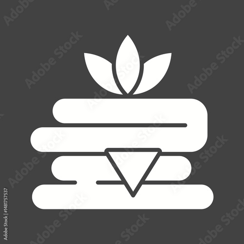 Folded Napkins icon vector image. Suitable for mobile apps, web apps and print media.