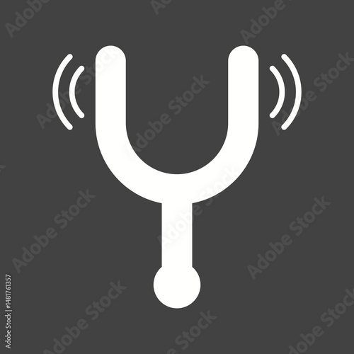 Musical Fork icon vector image. Suitable for mobile apps, web apps and print media.