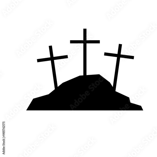 Cross Silhouette Symbol