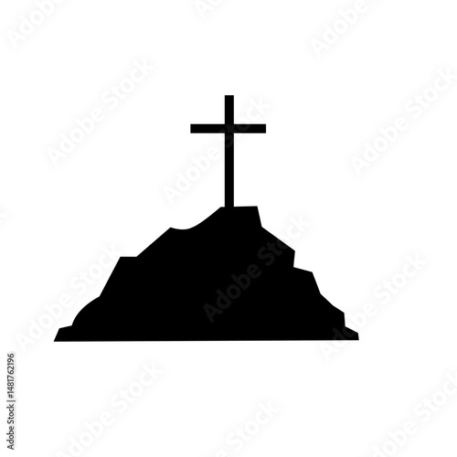 Cross Silhouette Symbol