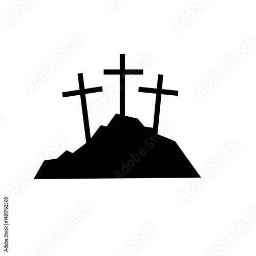 Cross Silhouette Symbol photo