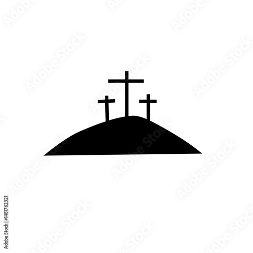 Cross Silhouette Symbol
