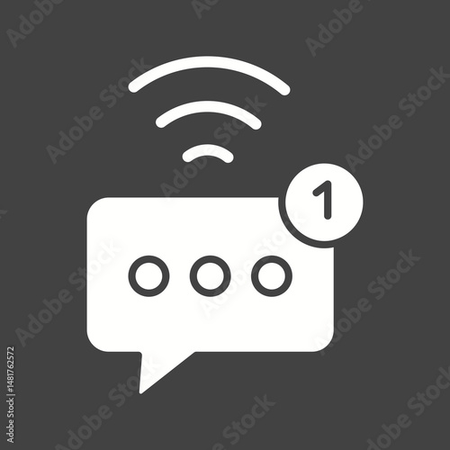 Online Messaging icon vector image. Suitable for mobile apps, web apps and print media.