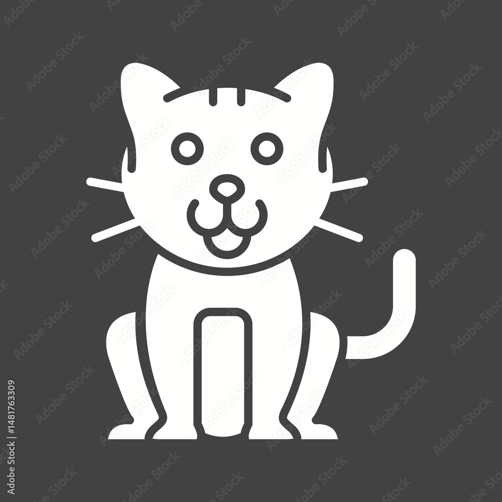 Pet Cat icon vector image. Suitable for mobile apps, web apps and print media. Pet Cat icon vector image. Suitable for mobile apps, web apps and print media.
