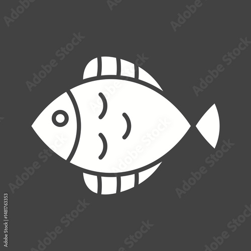 Pet Fish II icon vector image. Suitable for mobile apps, web apps and print media.
