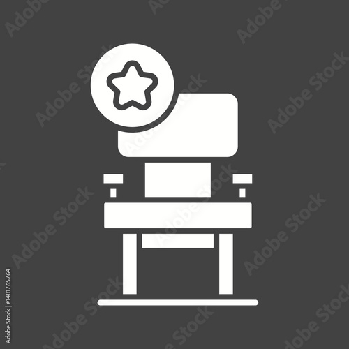 Seat icon vector image. Suitable for mobile apps, web apps and print media.