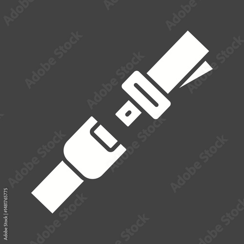 Seat Belt icon vector image. Suitable for mobile apps, web apps and print media.