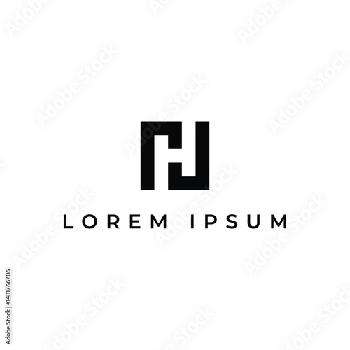 letter H logo icon vector