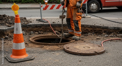 Photo of Road Work With Ope...