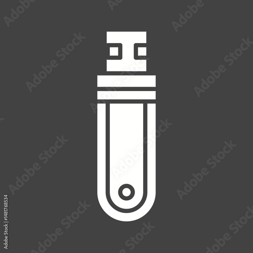 USB Drive II icon vector image. Suitable for mobile apps, web apps and print media.