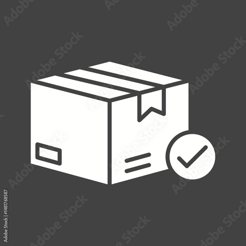 Valid Delivery of Package icon vector image. Suitable for mobile apps, web apps and print media.