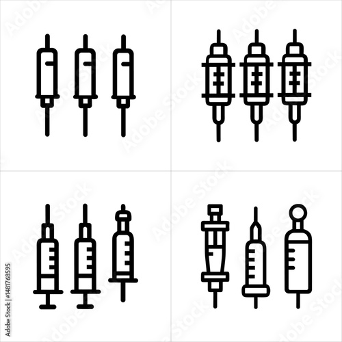 Syringe Icons icon set