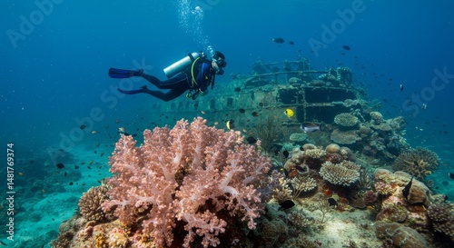 Photo of Scuba Diver Explor...