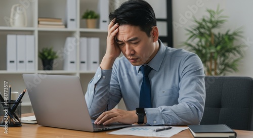 Photo of Stressed Businessm...