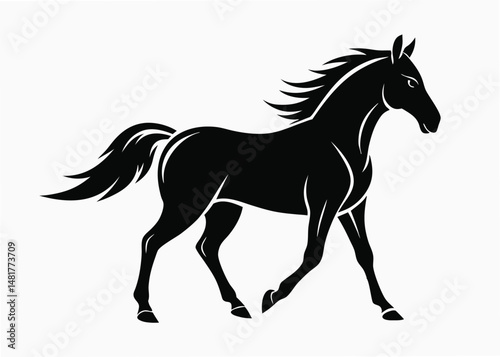 a-black-horse--silhuette-vector-art-illustriton-wh.eps