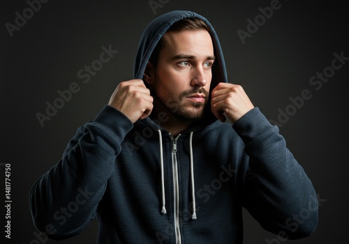 Photo of Stylish Man in Gre...
