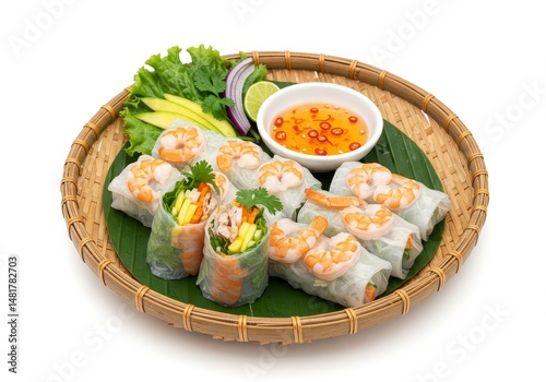 Photo Fresh Shrimp Spring R...