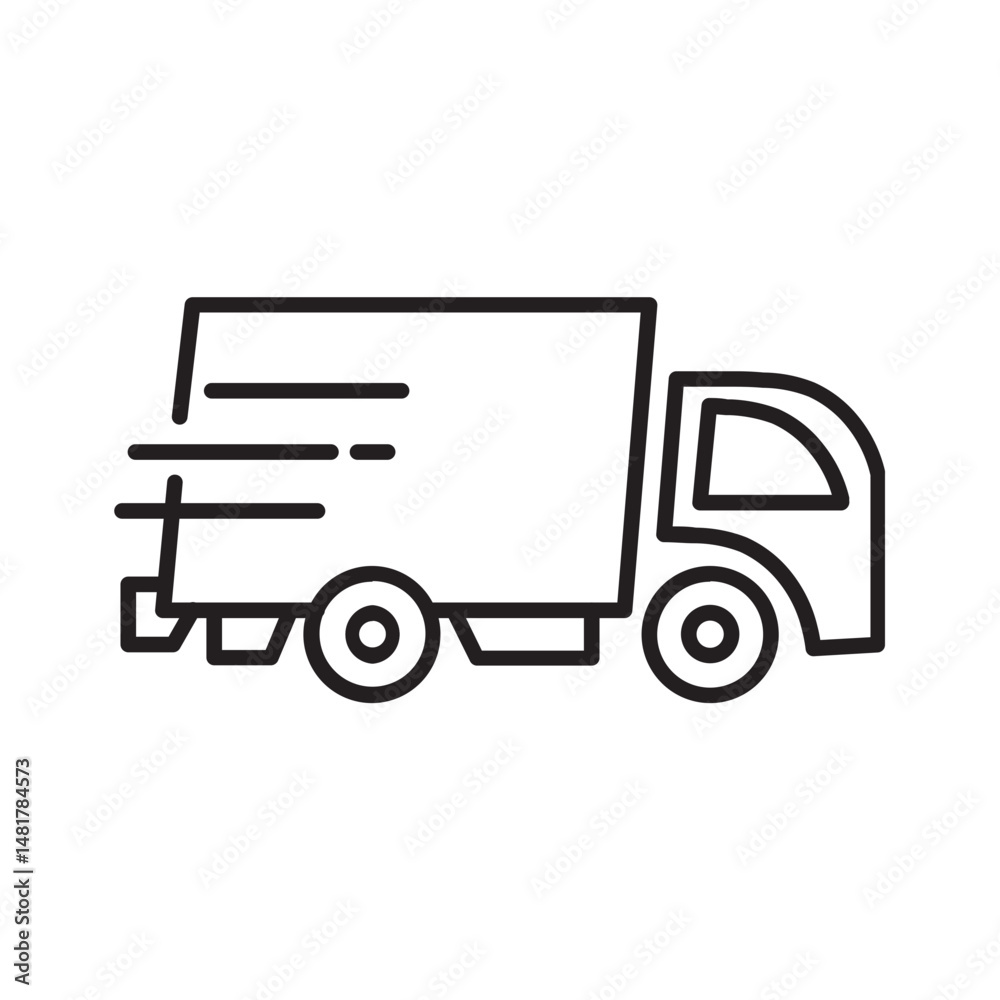 delivery truck line delivery truck line