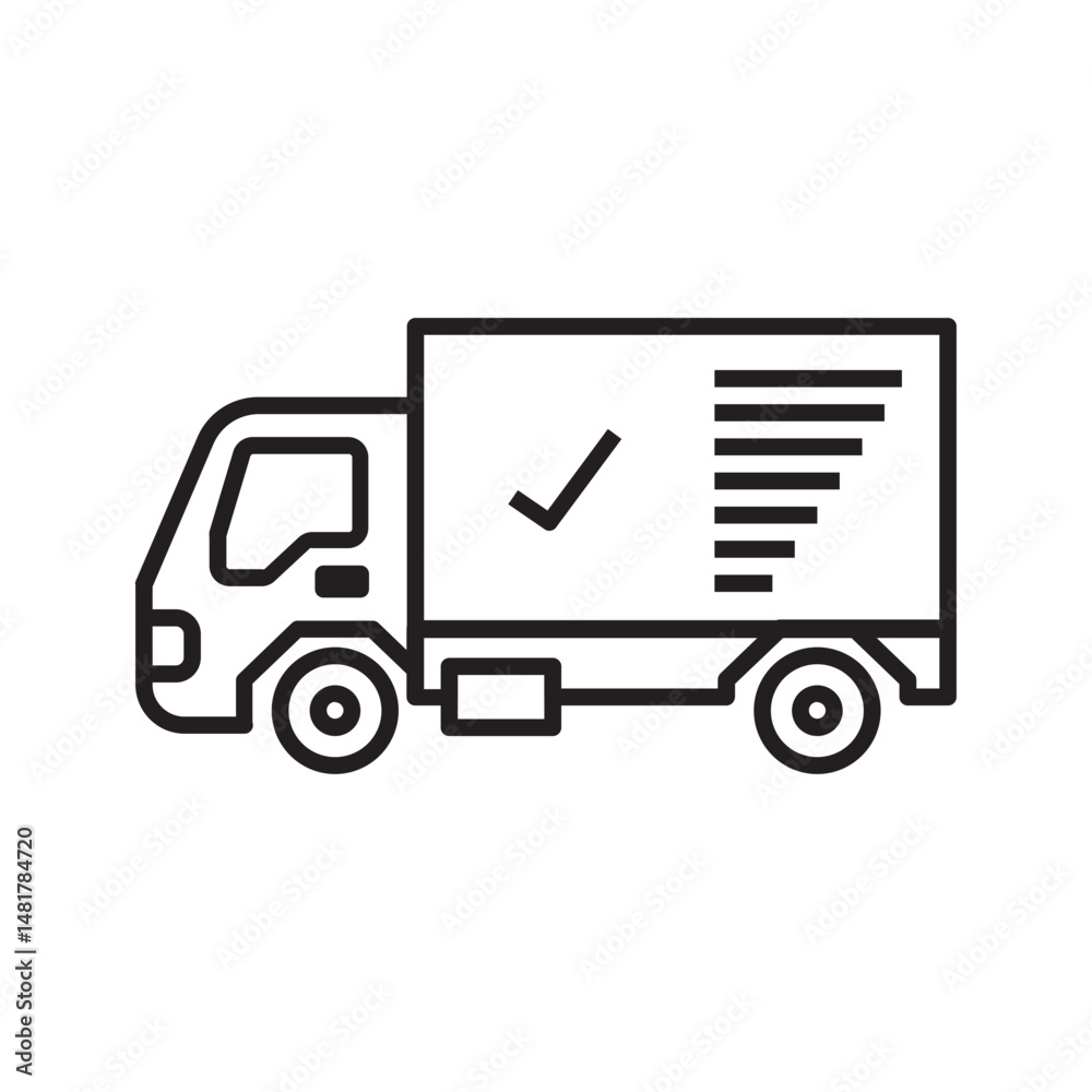 delivery truck line delivery truck line