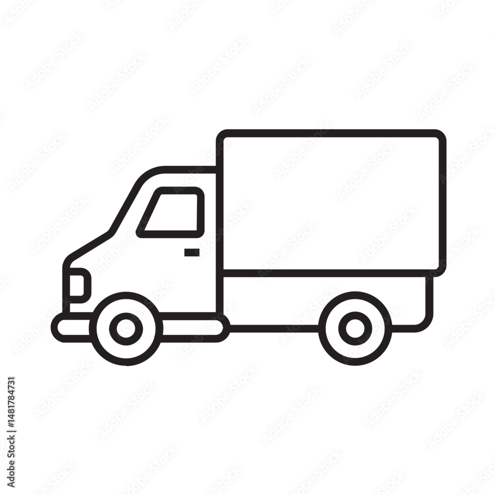 Fototapeta premium delivery truck line