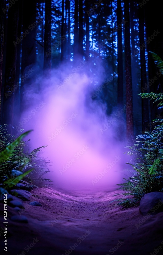 Fototapeta premium forest in the fog