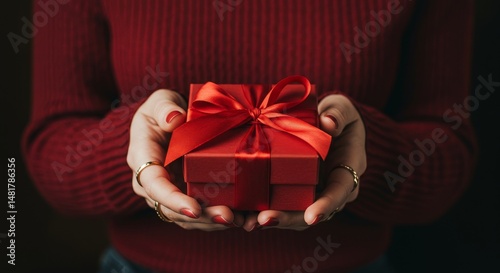 Photo of Woman in Red Sweat...
