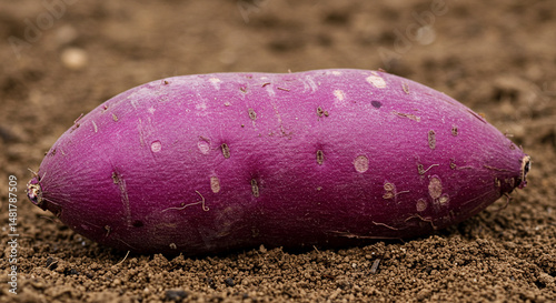 Fresh Purple Yams: Vibrant Root Vegetables