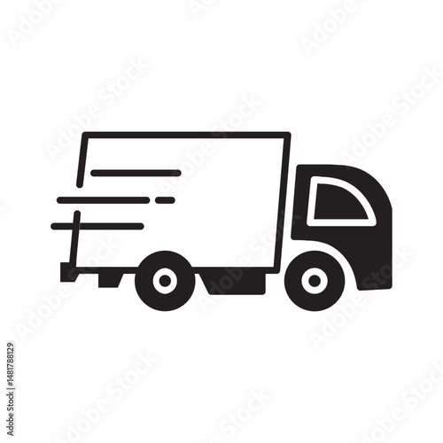 delivery truck glyph