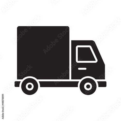 delivery truck glyph